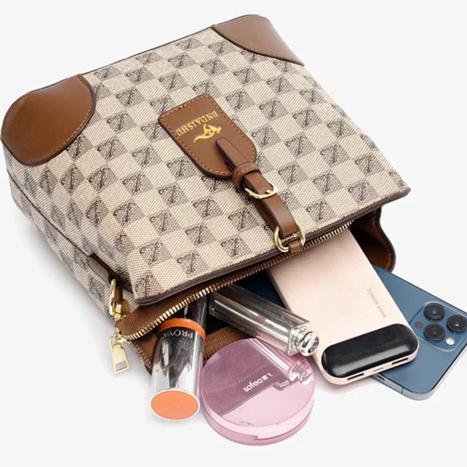 Универсальная женская сумка-ведро для воды, напечатанная наплечная сумка в стиле ретро, классическая сумка через плечо