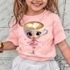 Cappuccina Funnu Italian Brainrot Meme Cotton Children Tshirt Summer Short Sleeve Tees Boys and Girls Clothes Casual Kids Tops