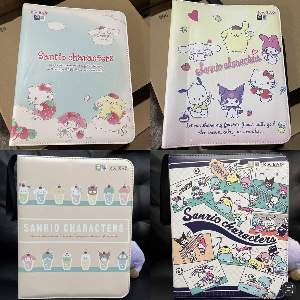 Sanrio Милый кардхолдер-альбом на молнии для фотокарточек Kuromi Держатель для карт Детские подарки-сюрпризы на день рождения