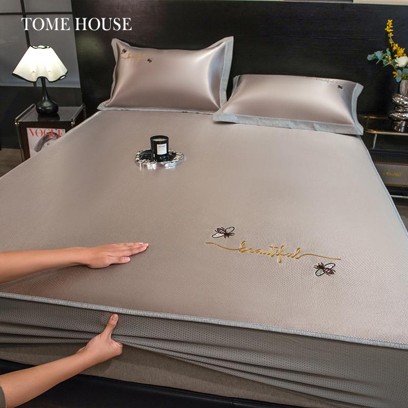Machine Washable High-End Ice Silk Cooling Mat for Summer - Foldable, Soft Bed Cover with Free Shipping