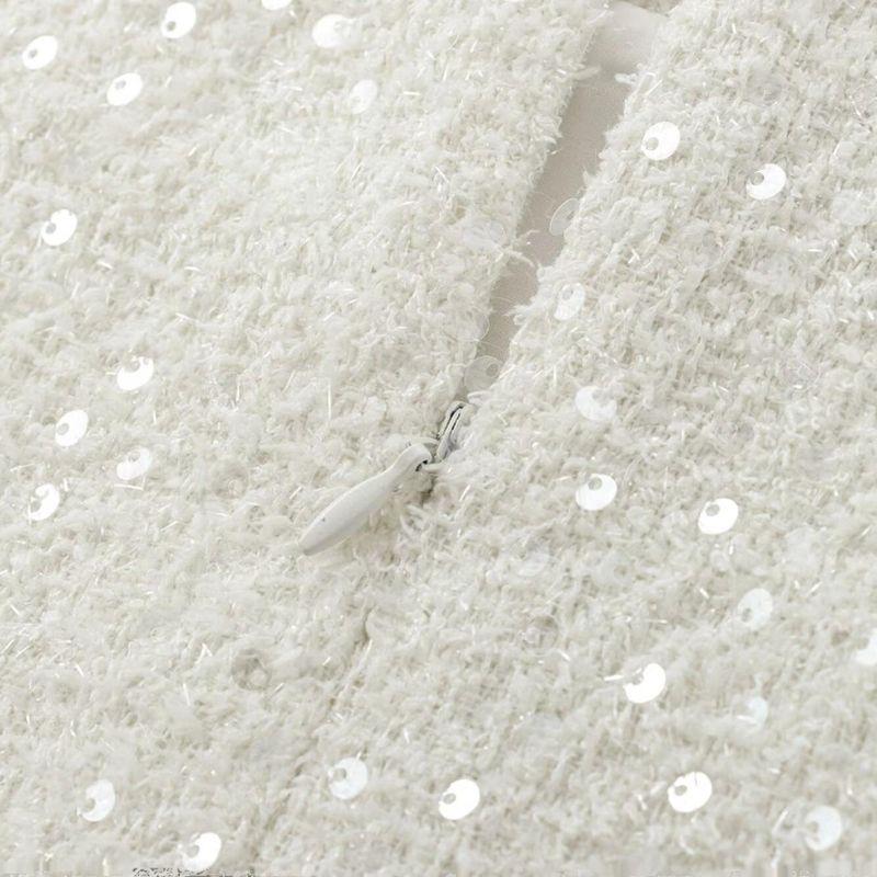 Kaslead New Arrival Women's Clothing Fashion Style Fashion Minimalist Sequin Mini Dress 8714933