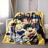 Custom 1pc Anime Characters Collage Blanket, Soft And Comfortable Blanket, Casual Warm, Camping Travel Blanket, Birthday Gift Q912110