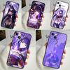Genshin Impact Raiden Shogun Case For iPhone 14 16 15 Pro Max 11 12 13 Mini 7 8 Plus X XR XS MAX Soft Shockproof Cover