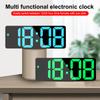 Цветной светодиодный электронный будильник с 3 уровнями регулировки яркости, большой экран, настольные часы