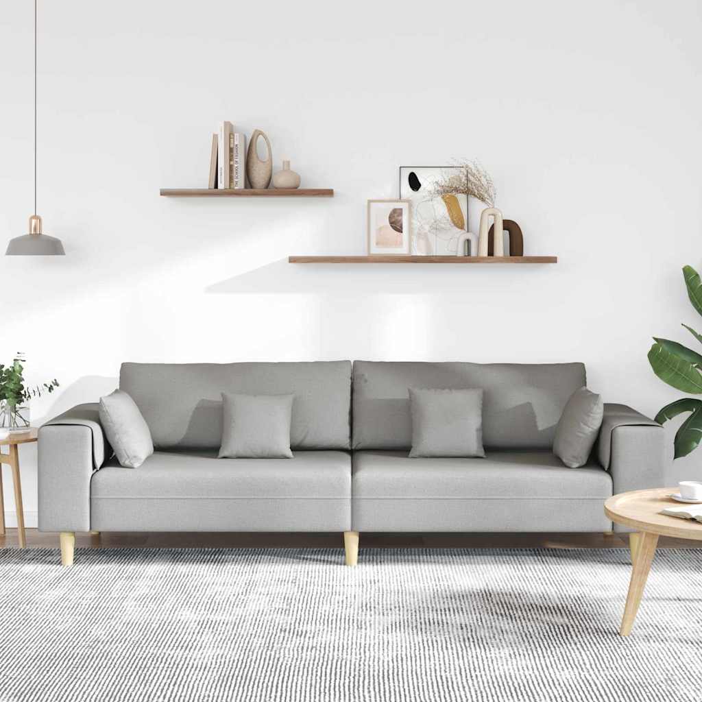 Cloud Grey Sofa 250 x 77 x 76 cm Fabric