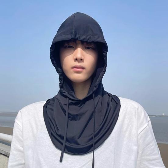 Летний мужской головной убор, широкополая шляпа от солнца Ice Silk с защитой UPF 50, регулируемая посадка, 3 в 1, защита шеи для верховой езды, солнцезащитная шляпа