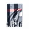 Women's Plaid Scarf Warm Thickening Trend  Scarf Shawl Cape