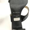 Made In Japan REGAL Mules Sandals 24.0 Black Women High Heels(USED)