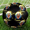1PC Villarreal team size 5 soccer ball PrahaIndoor Soccer Ball Colorful All Ages Machine Stitched PVC Competition Ready Durable High-Bounce