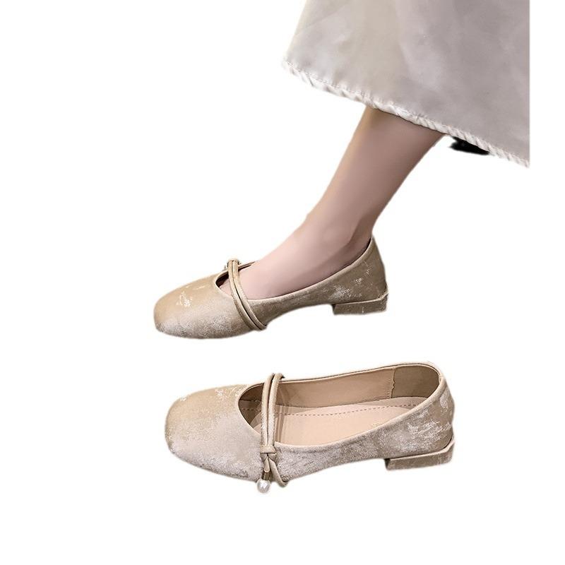 French Evening Wind Mary Jane Shoes Women's Summer Skirt Sandals New Light Mouth Soft Sole New Chinese Single Shoes