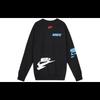 Nike Спортивная одежда Базовые толстовки Мужские Черный Круглый вырез Утепленная Обычный крой DM6876-010
