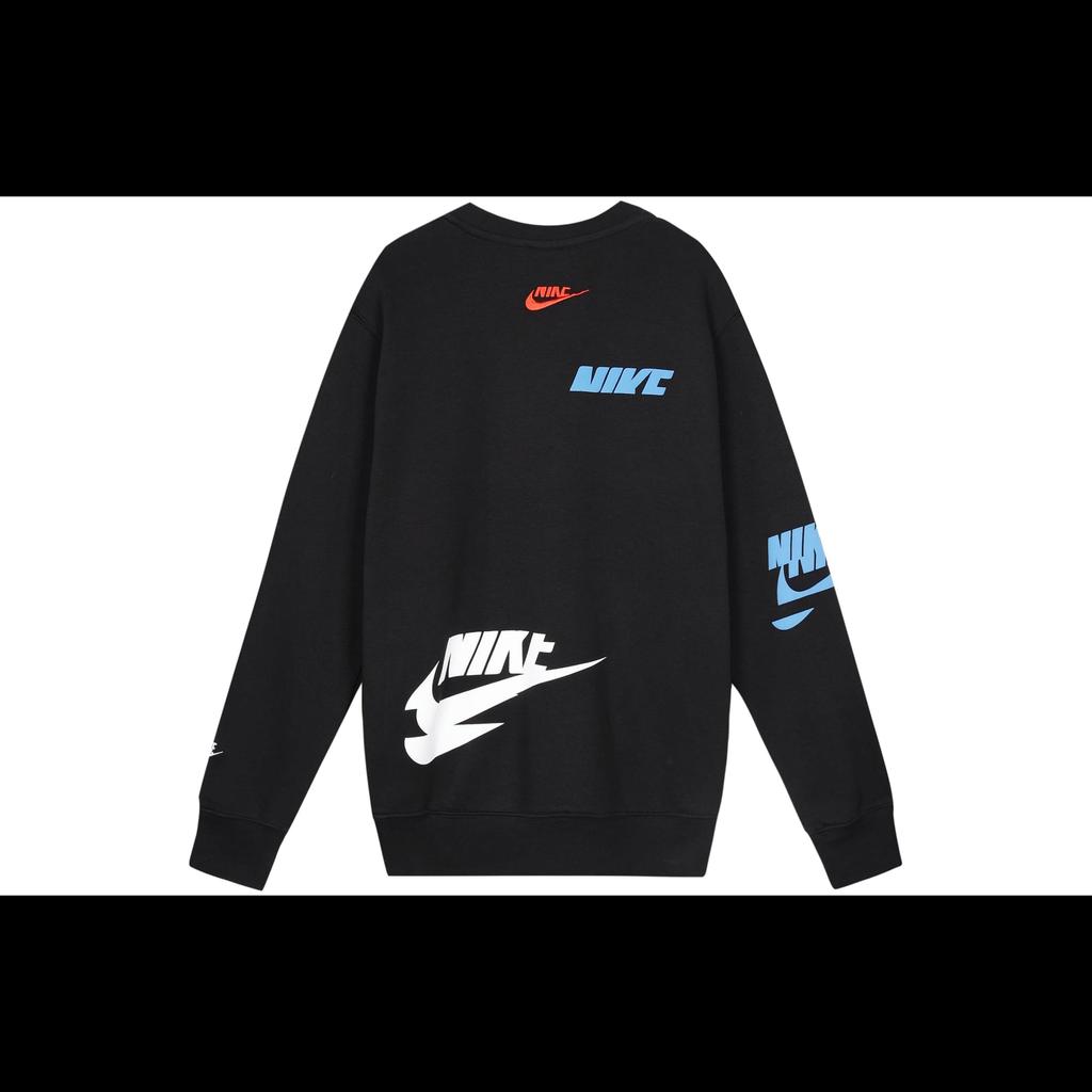 Nike Спортивная одежда Базовые толстовки Мужские Черный Круглый вырез Утепленная Обычный крой DM6876-010
