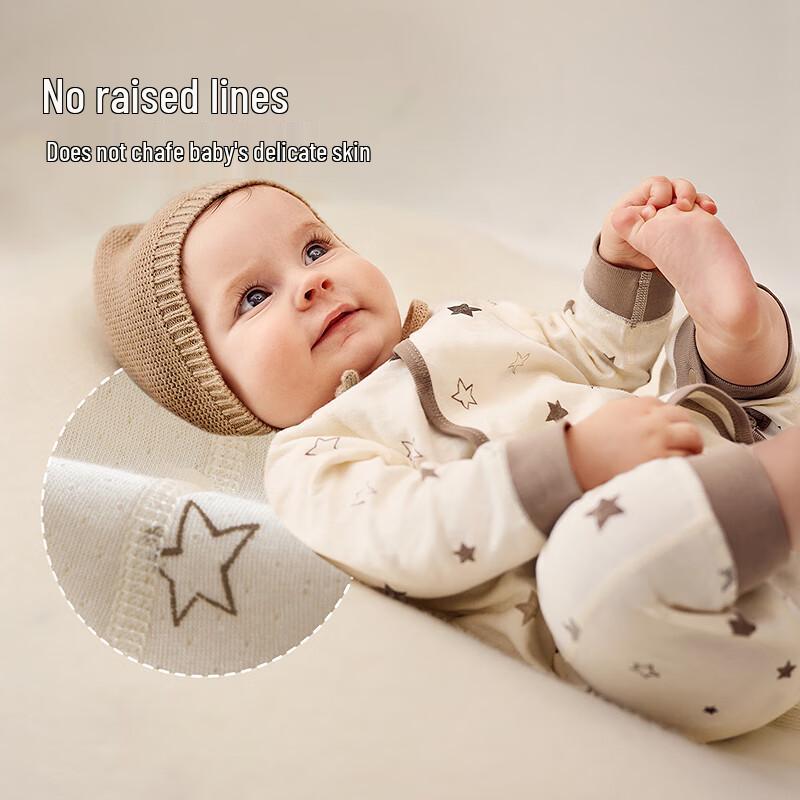 Mini Balabala Cotton Newborn Long-Sleeve Romper
