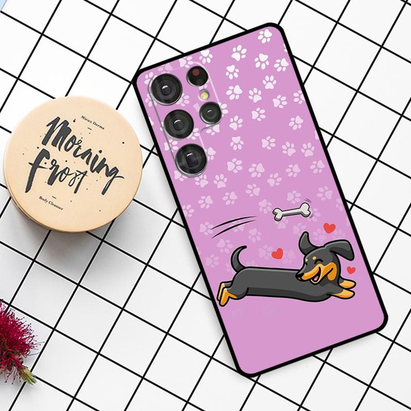Чехол DACHSHUND для Samsung Galaxy S23 S21 S22 Ultra S8 S9 S10 Note 10 Plus Note 20 Ultra S20 FE