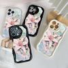 N55 Горячие цветы Растения Фрукты Волнистый чехол для телефона для iPhone 15 14 Pro Max Samsung S24 S23 Ultra S20 A54 A14 A34 Xiaomi Redmi Huawei Honor Мягкая задняя крышка