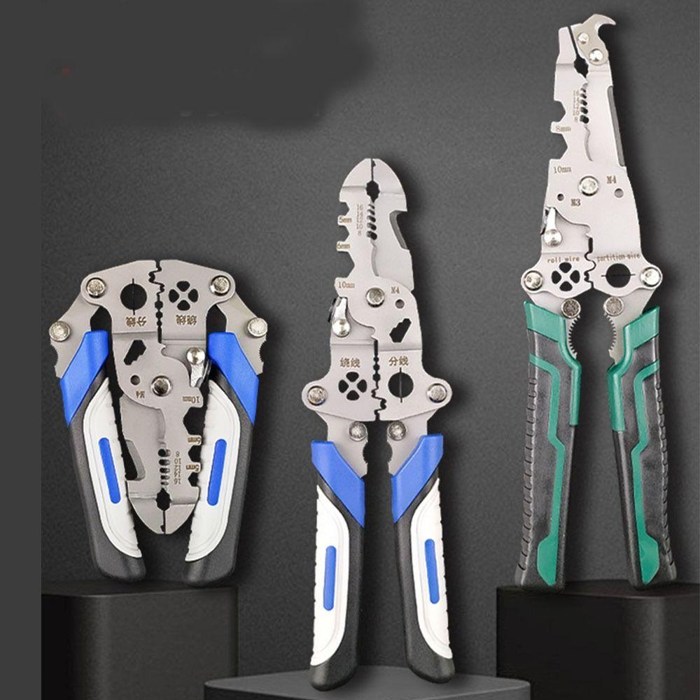Эффективные складные клещи для зачистки проводов, обжимные клещи, кабельный резак, бытовой инструмент для зачистки кабеля