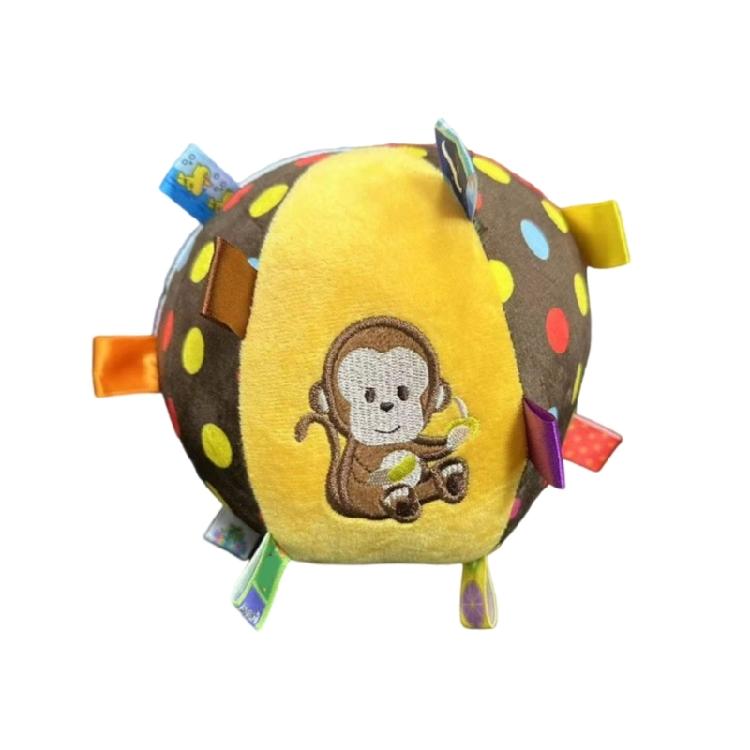 Игрушечные мячи для собак с пищалкой, стимулирующими колокольчиками и удобной ручкой для тренировки щенков, Игрушка для собаки