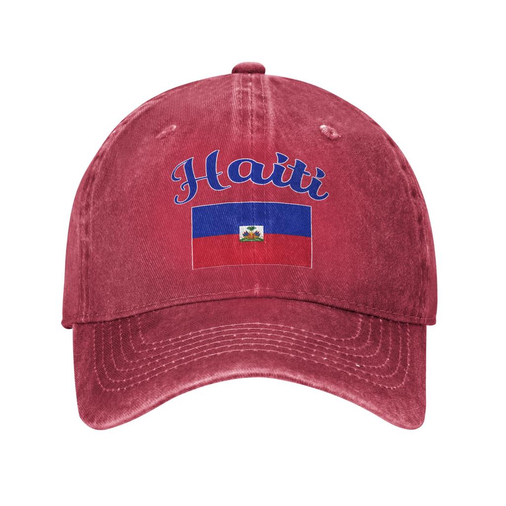 Haiti Flag Headwear Baseball Caps Unisex Women Fashion Hats Cap Adjustable Trucker Hats Snapback Cap
