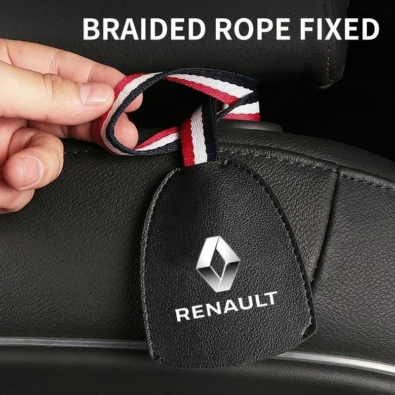 High Quality Leather Multifunction Car Seat Hook Hidden Hook for Renault Sandero Captur Megane Twingo Duster Scenic Logan Laguna R999
