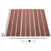 WPC Fence Set: 2 Square Panels + 1 Diagonal Panel 446 x 186 cm Brown