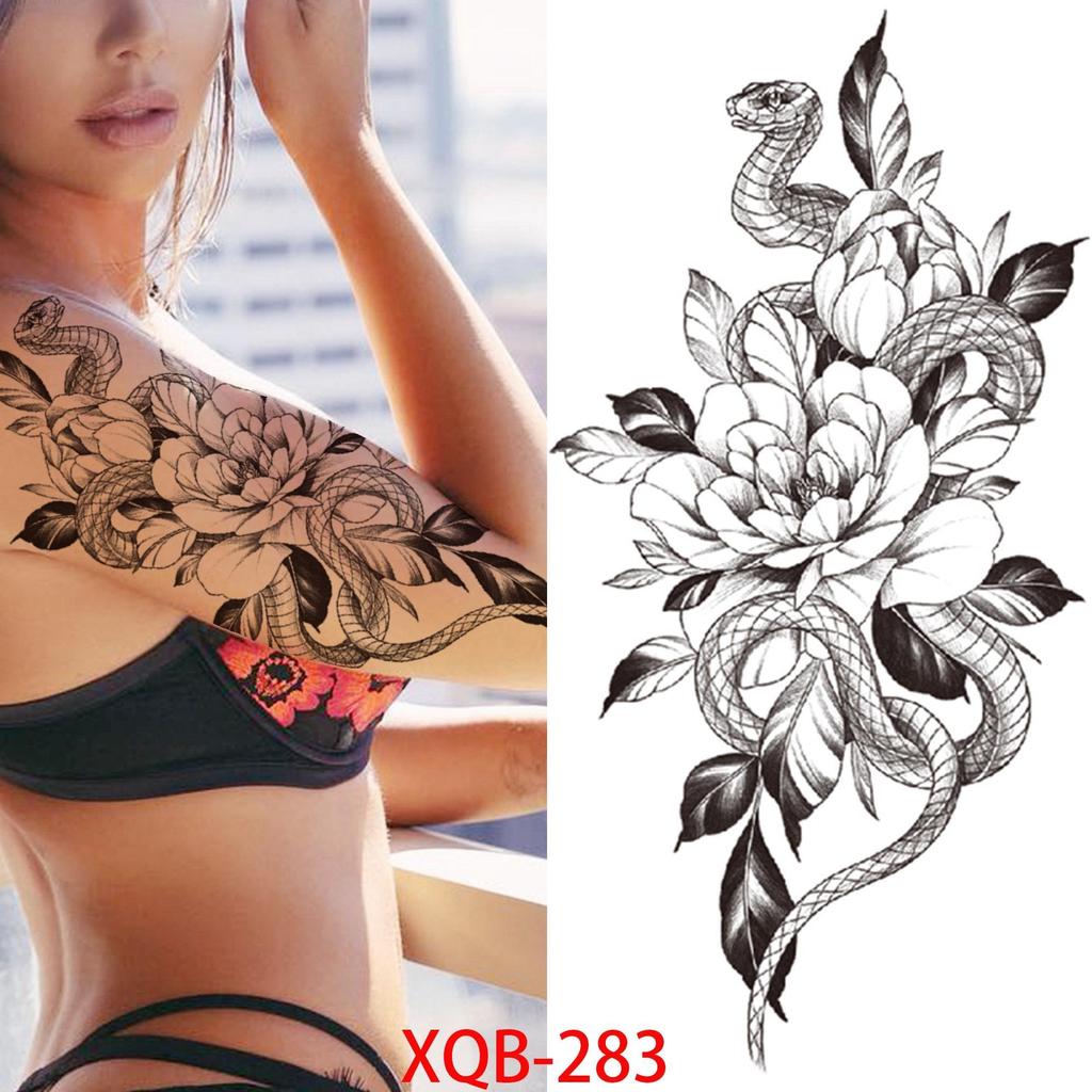 НОВЫЕ Татуировки Временные Водонепроницаемые Татуировки Наклейки Цветы Розы Татуировки Тела Искусство Руки Татуировки Волк Тигр Лев Грудь Татуировки Ноги Для Взрослых