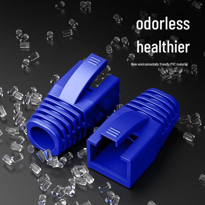 Защитный кожух Shanze RJ45 Blue Crystal Head для сетевого кабеля Cat5e/6/7.