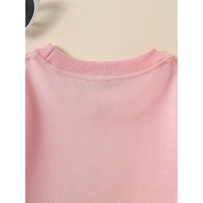 European sizes Girls' Crewneck Sweatshirt Colorful Abstract Cat Face Pattern, Spring/Autumn, Sportswear & Casual, Soft, for Kids & Teens.