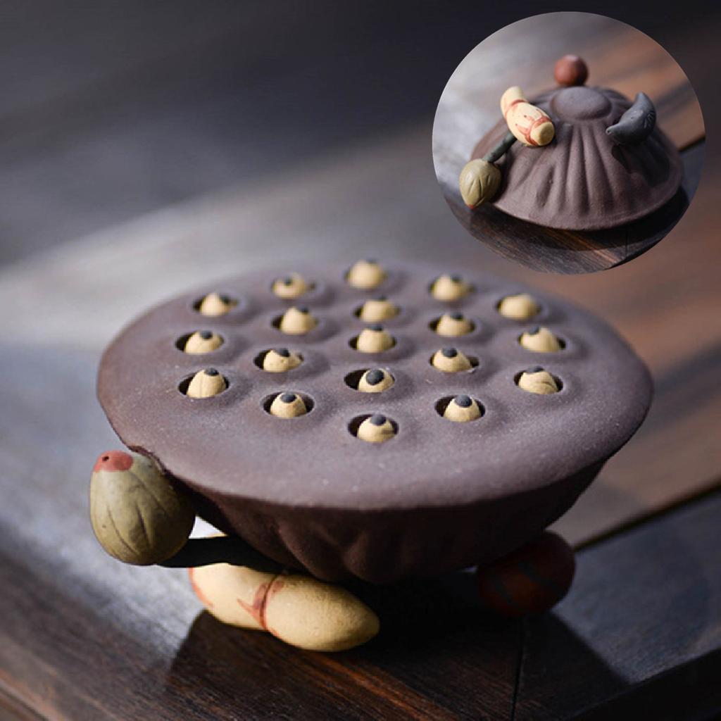 Творческий фиолетовый глиняный чайный столик для животных скульптура украшения домашнего стола статуэтка украшения китайский чайный сервиз Цзыша аксессуары