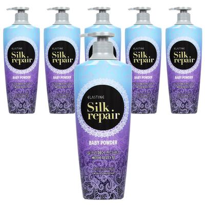 Кондиционер для волос Elastine Silk Repair с ароматом детской присыпки, 550 мл, 6 шт.