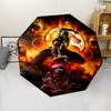 1pc M-mortal Kombat Umbrella, Sun Protection, And UV Shielding. It Has Eight Sturdy Ribs for Outdoor Use And Perfect As a Holiday Gift