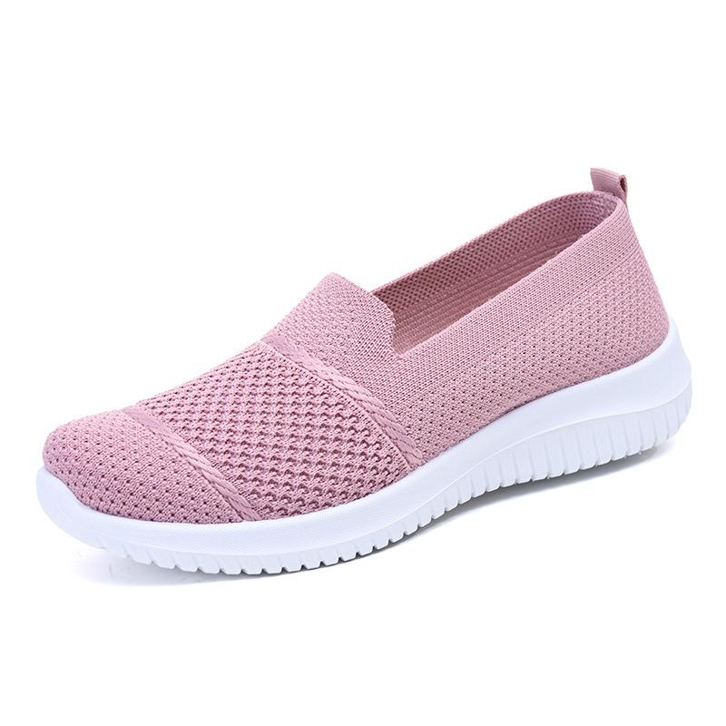 Women's New Oversized Breathable Fly Woven Shoes, Flat Work Shoes, Mesh Shoes, Women's Casual Single Shoes