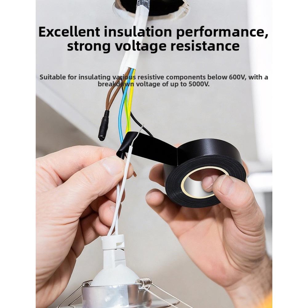 Изолента из ПВХ, огнестойкий материал, для электропроводки, для безопасной изоляции и фиксации кабелей, многоцелевого использования