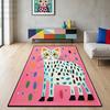 Pop Art Pink Leopard Print Carpet Modern Parlor Gaming Room Decoration Large Area Rugs Soft Non-slip Washable Bedroom Floor Mat