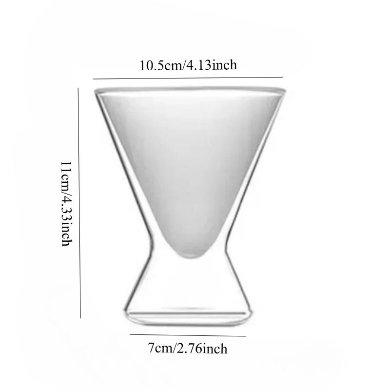 180 мл Двухслойная стеклянная кофейная чашка Кафе Ледяной Американо Латте Виски Специальный стакан для напитков Термостойкая Кофейная посуда