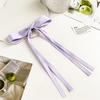 New Solid Color Ribbon Bow Hair Clips for Girls Fashion Korean Sweat Long Tassel Women Barrettes Hairpin Accessories