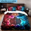 Oceanic Turtle Artwork 3pcs Bedding,Including 1pc Duvet Cover And 2pcs Pillowcases Perfect for Christmas,Ideal for Bedroom, Dormitory