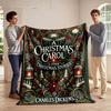Christmas Carol Blanket Design for all seasons blanket lunch break throw gift