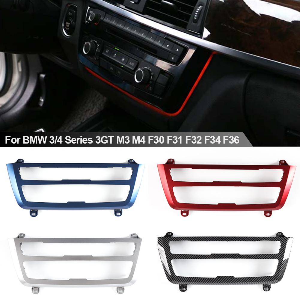 Автомобильная приборная панель, центральная консоль, панель переменного тока, отделка радио, светодиодная подсветка для BMW 3/4 серии 3GT M3 M4 F30 F31 F32 F34 F36