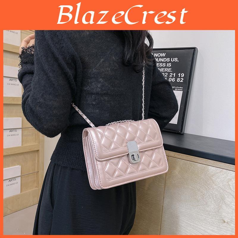 Small Square Shoulder Bag With Sewn Detail And Synthetic Leather Interior For Casual Outings