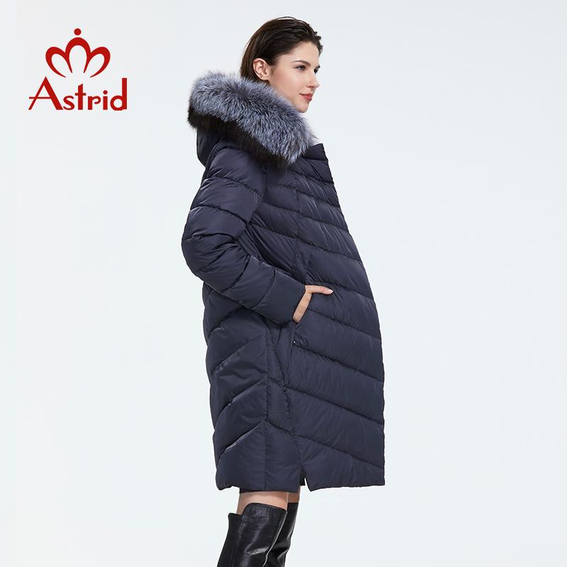 Astrid Winter Jacket Women Parka Plus Size 6xl Fur Long Hooded Warm Zipper Cotton Coat Office Lady Outwear