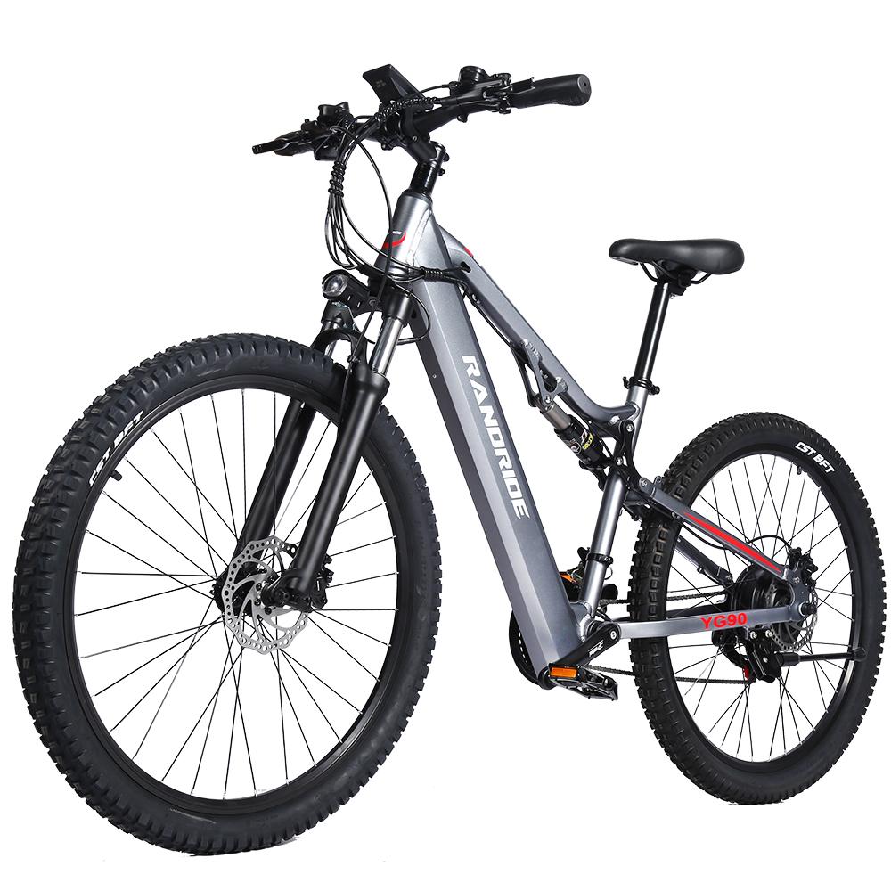 Electric Mountain Bike RANDRIDE YG90A 1000W Motor 48V 17Ah Battery Max Speed 45km/h Max Range 90km
