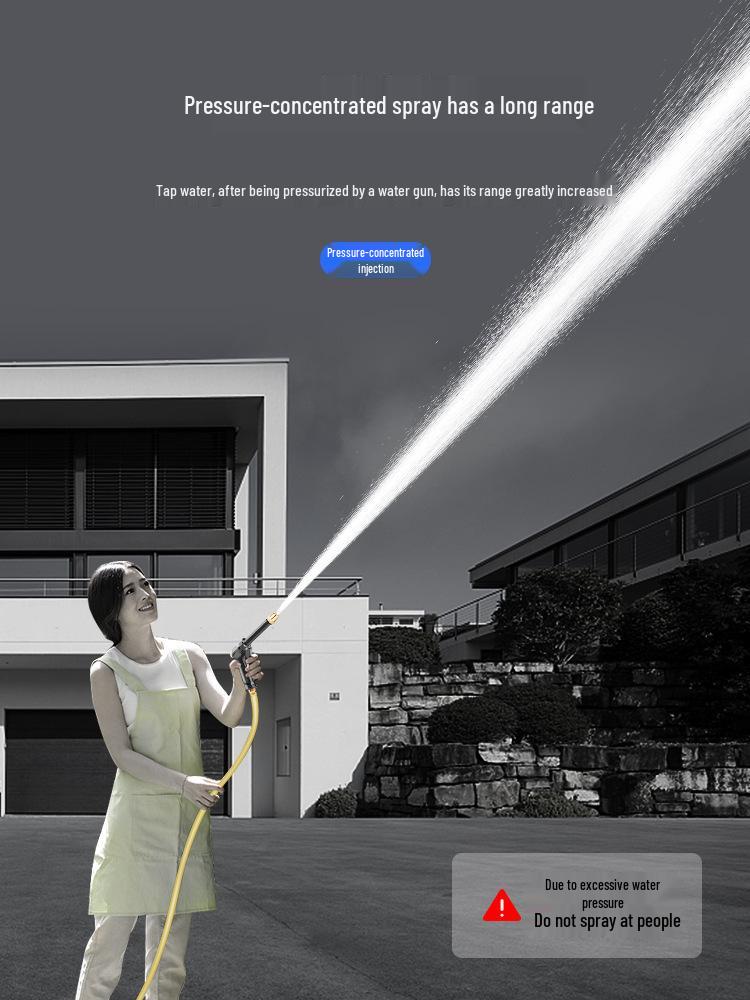 Распылитель высокого давления для мойки автомобилей: Мощная насадка для водопроводной воды, идеально подходит для автомобилей, полов и садов