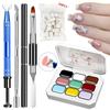Highly Saturated Nail Art Sponge Gel 4/9/12 Color Pigment Gel for Nail  DIY Nail Art
