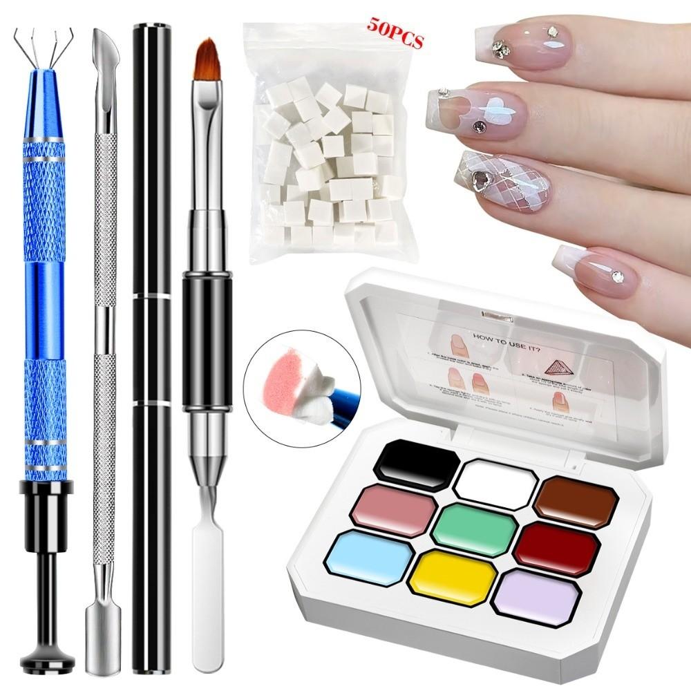 Highly Saturated Nail Art Sponge Gel 4/9/12 Color Pigment Gel for Nail DIY Nail Art