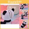 Cute Miniature Panda Stuffed Doll Keychain With Pp Cotton Filling For Children