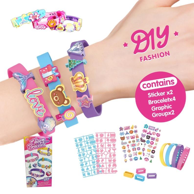 Fun Kids Beaded Necklace Girls DIY Craft Kit Toddler Handmade Gift Educational Toy
