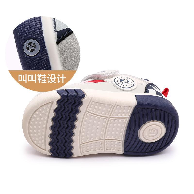 Children's Shoes2026Spring and Autumn New Styles: Soft-Soled Walking Shoes for Babies and Toddlers, Designed for Steady Steps and Playful Sounds.