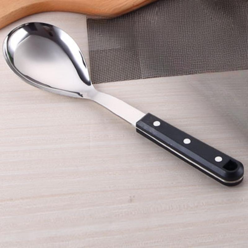 HANYANG Нержавеющая сталь Черный жемчуг Кухонные принадлежности Кухонная ложка Набор лопаток Кухонная утварь Нержавеющая сталь Дырявая ложка Ложка Шпатель