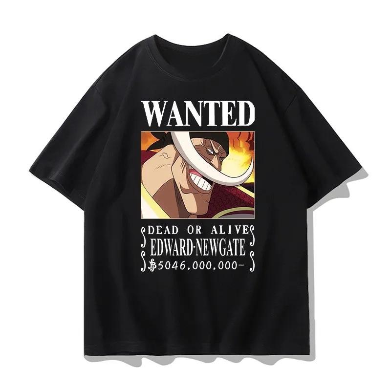 One Piece Printed TShirt Luffy ACE Anime Tee Unisexs 2026 Summer Fashion Oversize Street Casual Y2K Tops Streetwear Clothing