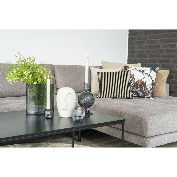 Vase décoratif - House Nordic - Visage - Céramique - Sable - 12,5x13x19,5 cm